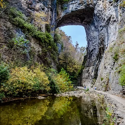 Natural Bridge State Park in Virginia